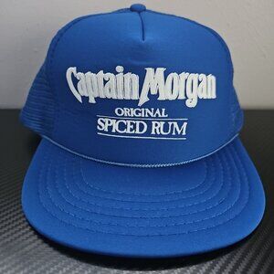 Captain Morgan Original Spiced Rum Blue/White Trucker Style Snapback Vintage Hat